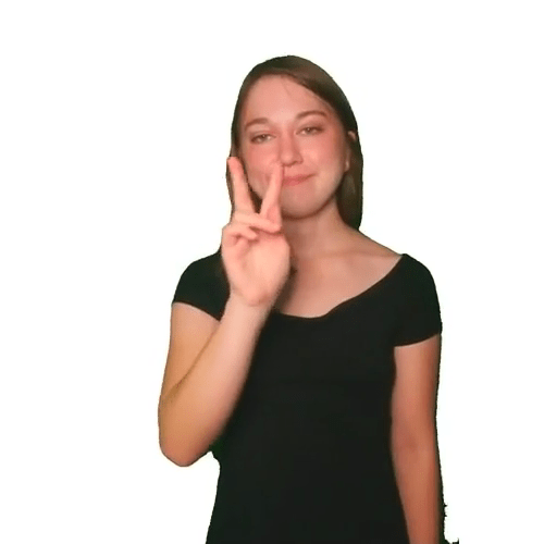 ASL handshape for letter K